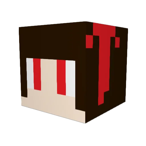 kyurei Minecraft avatar head, 3D render