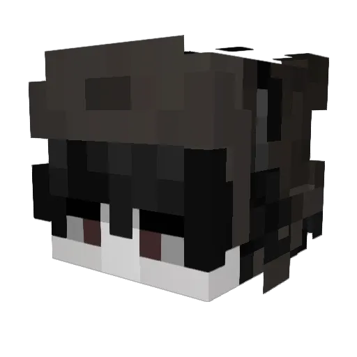 kyurenq Minecraft avatar head, 3D render
