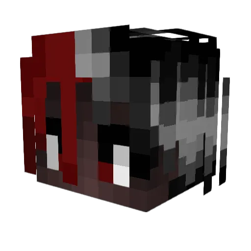 kyusenju Minecraft avatar head, 3D render