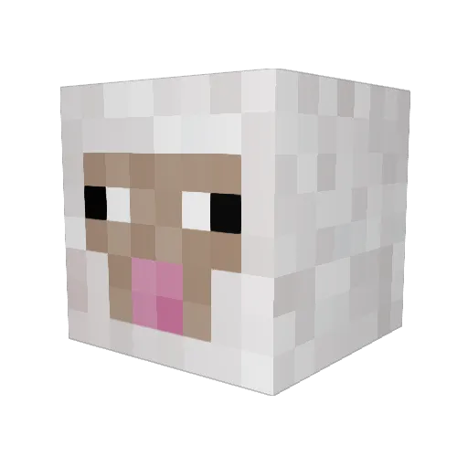 kyust Minecraft avatar head, 3D render