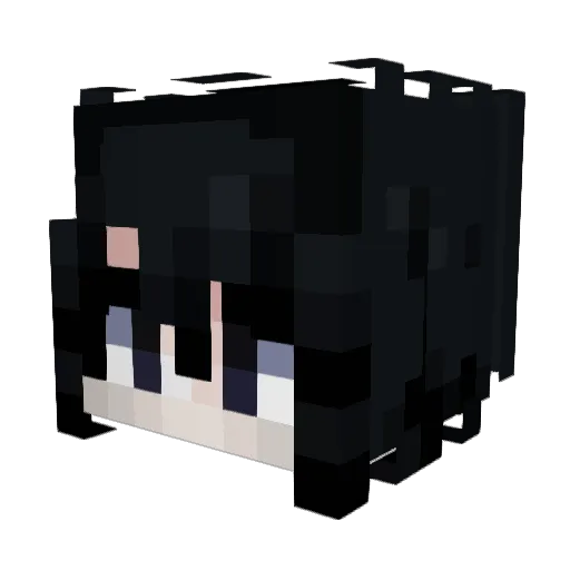 kyuunin Minecraft avatar head, 3D render