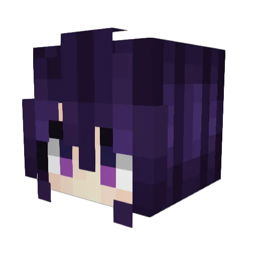 kyuzirj Minecraft avatar head, 3D render