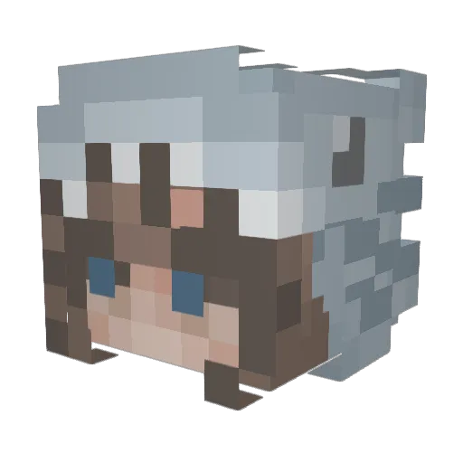 kyvv94 Minecraft avatar head, 3D render