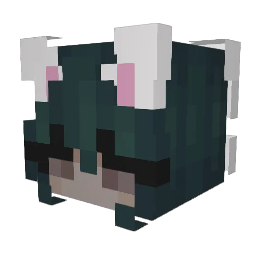 kywee_ Minecraft avatar head, 3D render