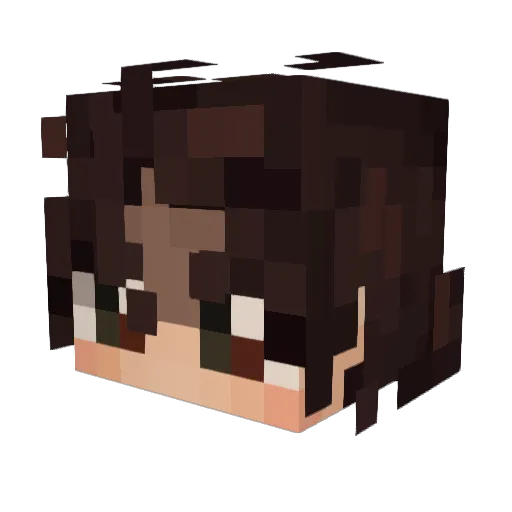 kyxuu Minecraft avatar head, 3D render