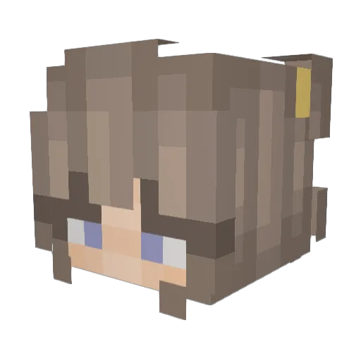 kyyeee Minecraft avatar head, 3D render