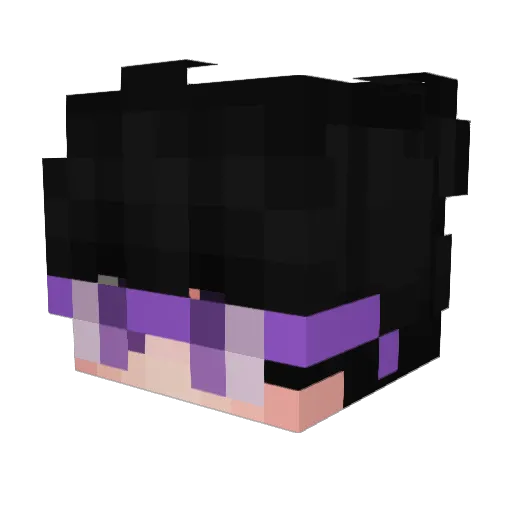 kz1_ Minecraft avatar head, 3D render