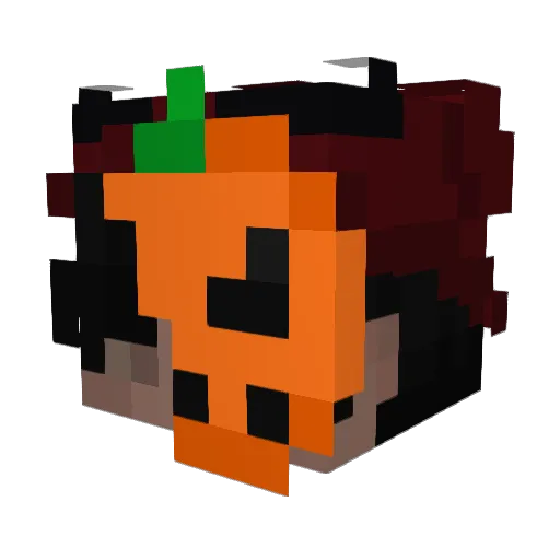 kzN385 Minecraft avatar head, 3D render