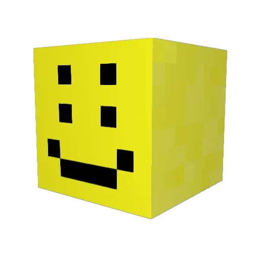 kzaioo Minecraft avatar head, 3D render