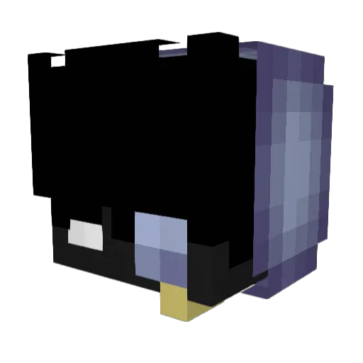 kzera_ Minecraft avatar head, 3D render