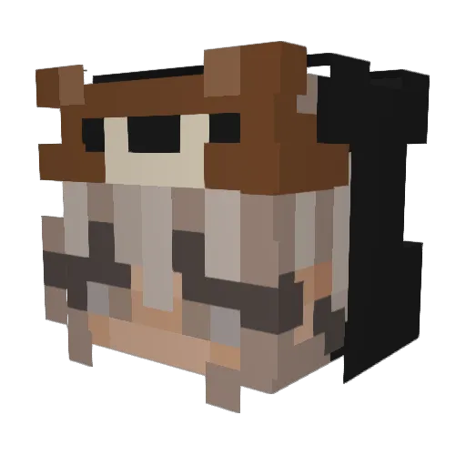 kzittyz Minecraft avatar head, 3D render