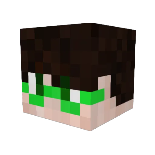 kzm231 Minecraft avatar head, 3D render