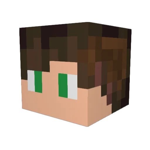 kzp70 Minecraft avatar head, 3D render