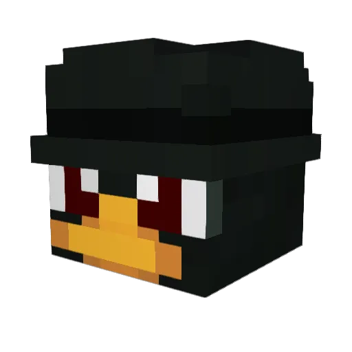 kzr7 Minecraft avatar head, 3D render