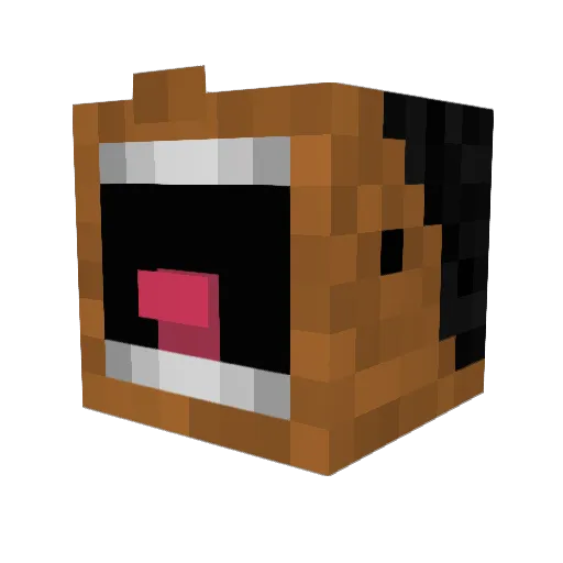 kzrb Minecraft avatar head, 3D render
