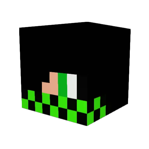 kzs14 Minecraft avatar head, 3D render