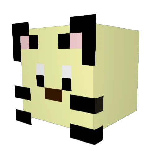 kzsr0w0 Minecraft avatar head, 3D render