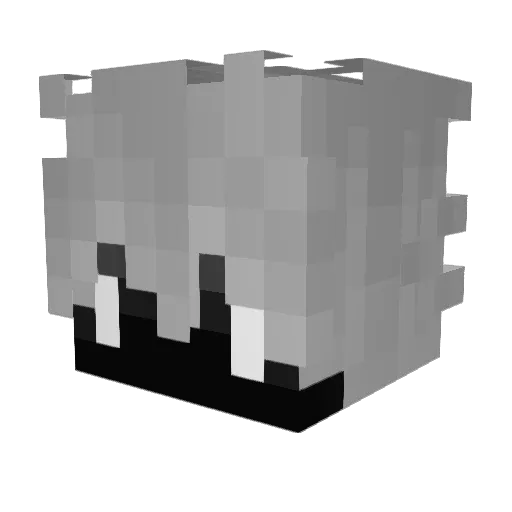 kzzy_ Minecraft avatar head, 3D render