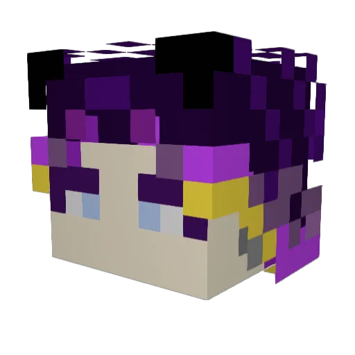 l0_0ll Minecraft avatar head, 3D render