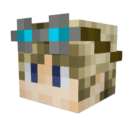 l0ckster20 Minecraft avatar head, 3D render