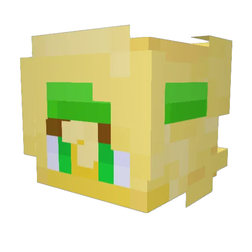 l0rd_grape Minecraft avatar head, 3D render