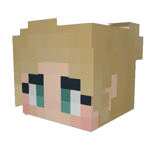 l0rich Minecraft avatar head, 3D render