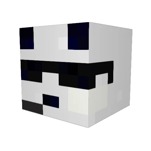 l0rrr Minecraft avatar head, 3D render