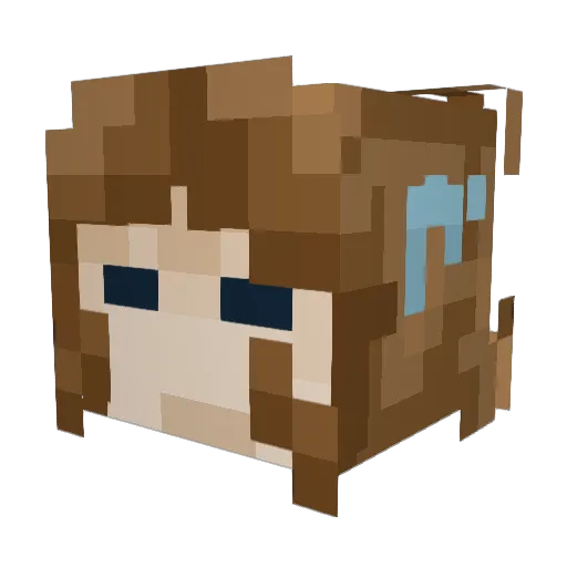 l0serK1ng_ Minecraft avatar head, 3D render