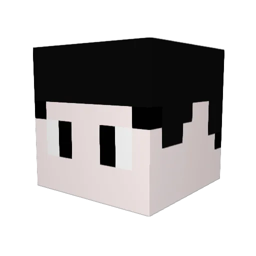 l0u1sch Minecraft avatar head, 3D render