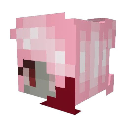 l0vebite Minecraft avatar head, 3D render