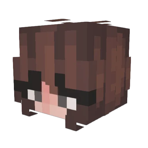 l0velymari_ Minecraft avatar head, 3D render