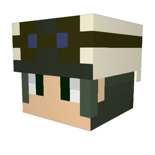 l0verk Minecraft avatar head, 3D render