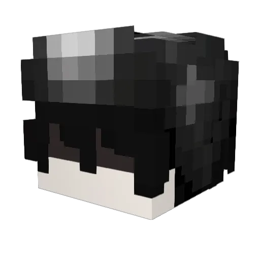 l0vethre4t Minecraft avatar head, 3D render