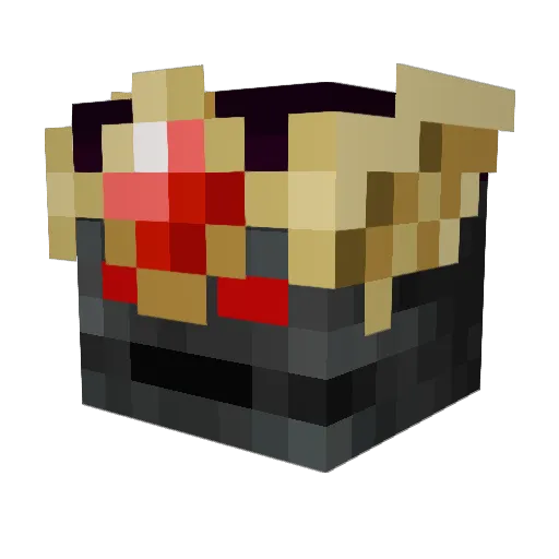 l0w808 Minecraft avatar head, 3D render