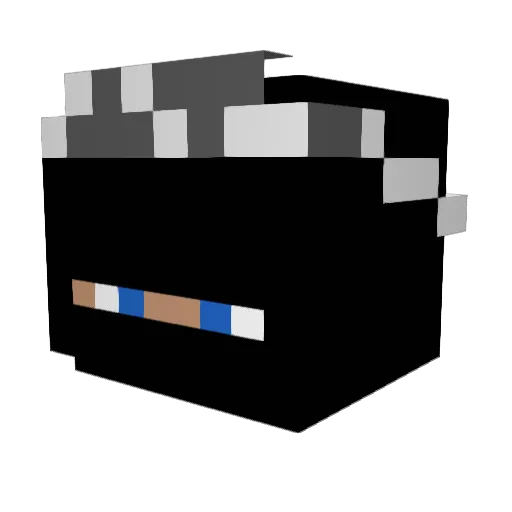 l0xnFR Minecraft avatar head, 3D render