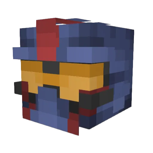 l12win Minecraft avatar head, 3D render