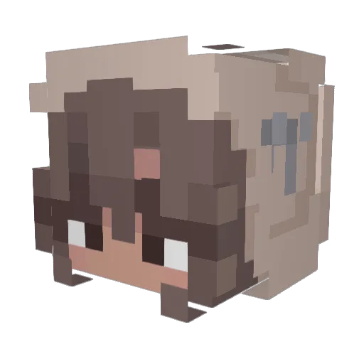l1bby_ Minecraft avatar head, 3D render