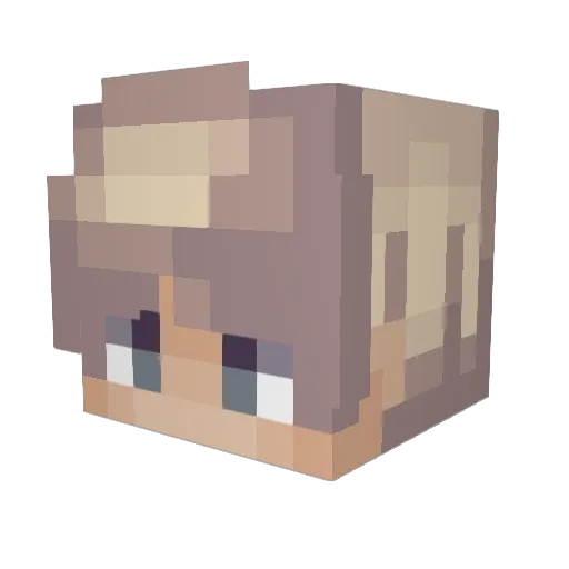 l1monk2 Minecraft avatar head, 3D render