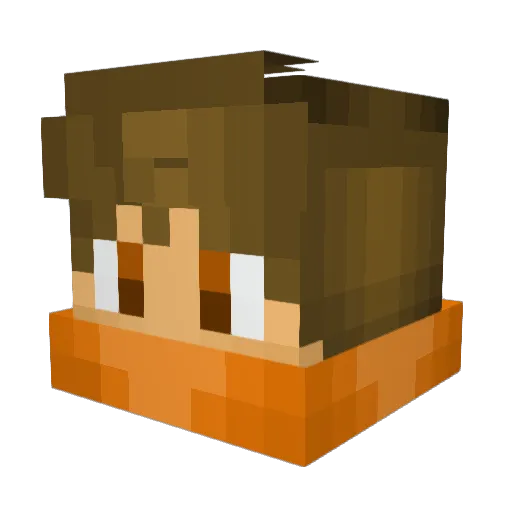 l1peter Minecraft avatar head, 3D render