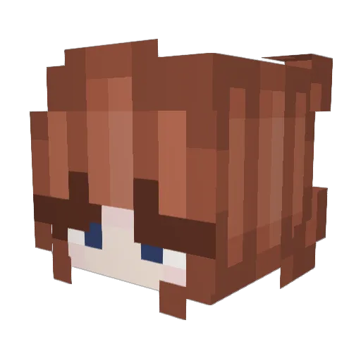 l1sann3 Minecraft avatar head, 3D render