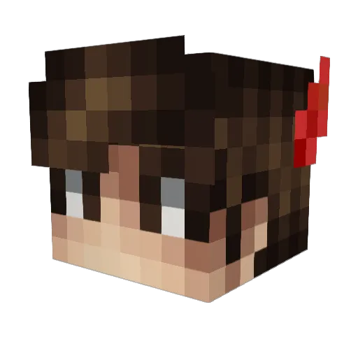 l1tboy_exe Minecraft avatar head, 3D render