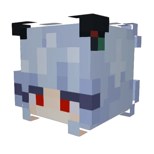 l1ttleOstr1ch Minecraft avatar head, 3D render