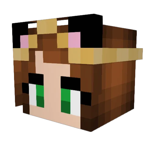 l1ttle_redpanda Minecraft avatar head, 3D render