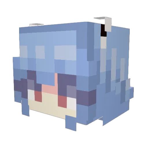l1v4ii Minecraft avatar head, 3D render
