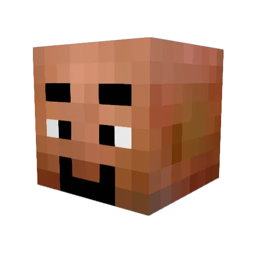 l1v Minecraft avatar head, 3D render