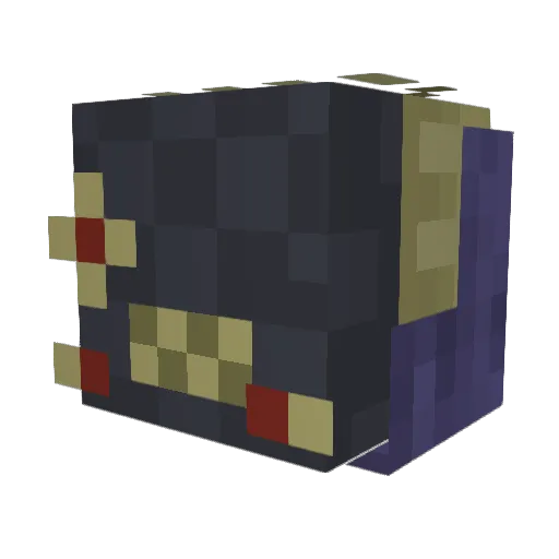 l1veboo Minecraft avatar head, 3D render