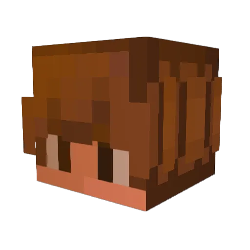 l2dt Minecraft avatar head, 3D render