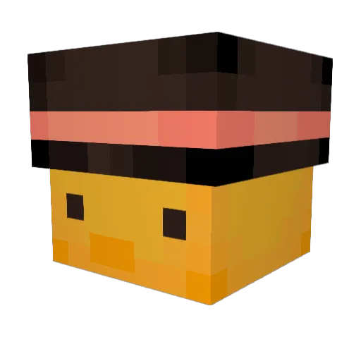 l2nara Minecraft avatar head, 3D render