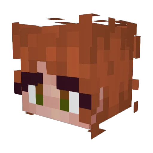 l33haw Minecraft avatar head, 3D render