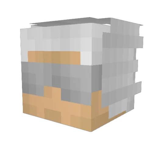 l33tjedi Minecraft avatar head, 3D render